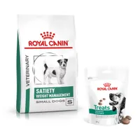 Royal Canin Vet Canine Satiety Weight Management + Satiety Snacks ¡gratis! - Satiety Weight Management Small Dog (3 kg) + Satiety Snacks (230 g)