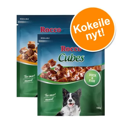 Rocco Cubes -kokeilupakkaus - lajitelma: kana & ankka (300 g) Rocco Cubes -kokeilupakkaus - lajitelma: kana & ankka (300 g)