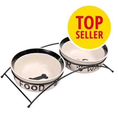 Jalustallinen Trixie Eat on Feet -ruokakuppisetti, koko M