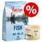 Offre d'essai : 3 x 100 g friandises + 400g / 1 kg croquettes Purizon 3 x 100 g friandises boeuf, poulet + 1 kg croquettes Adult Black Angus