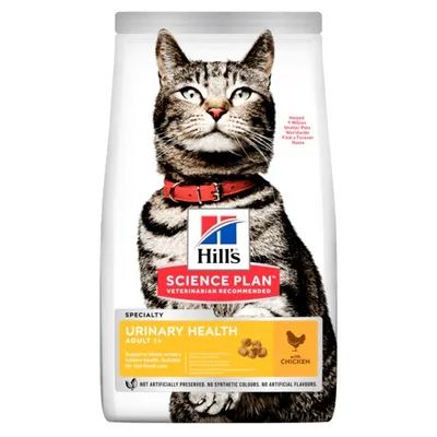 Hill's Science Plan Urinary Health Adult dry food with chicken, supports urinary system health, suitable for sterilised cats. No artificial preservatives, colours or flavours. Hill's Science Plan Urinary Health Adult dry food with chicken, supports urinary system health, suitable for sterilised cats. No artificial preservatives, colours or flavours.