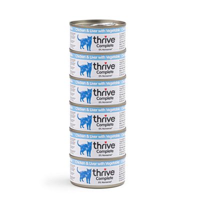 thrive Complete Meat & Poultry Selection 6 x 75g - Chicken & Chicken Liver With Veg