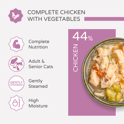 thrive Complete Meat & Poultry Selection 6 x 75g - cat wet food - Chicken with Vegetables