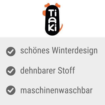 Tiaki. Schönes Winterdesign, dehnbarer Stoff, maschinenwaschbar.