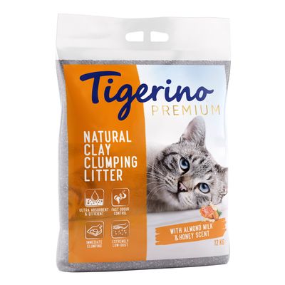 Tigerino Premium Kattengrit - Amandelmelk & Honing-geur 12 kg