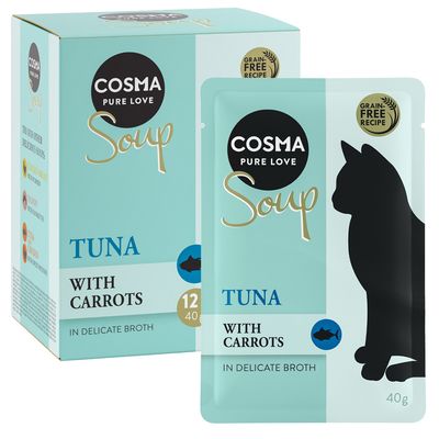 Sparpaket Cosma Soup 24 x 40 g Thunfisch mit Karotte