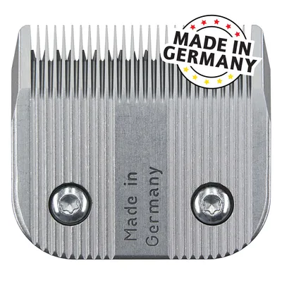 Ersatz-Schermesser aus Metall mit Gravur 'Made in Germany' und Siegel 'Made in Germany'. Ersatz-Schermesser aus Metall mit Gravur 'Made in Germany' und Siegel 'Made in Germany'.