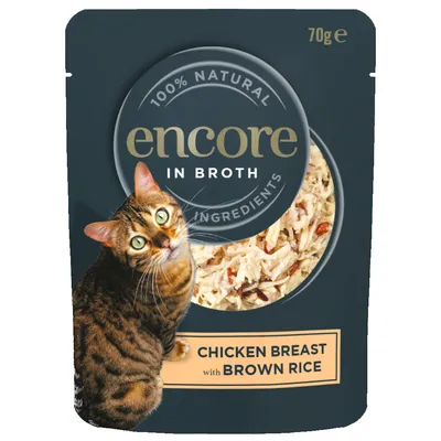 Encore Cat tasakos 16 x 70 g - Csirke & barna rizs