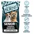 Burns Senior+ Chicken & Brown Rice for toy and small breed, low in fat, promotes healthy joints, smaller kibble, highly digestible.