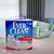 Ever Clean Super Premium Clumping Cat Litter, Multiple Cat, 10L. Niedrigstaub-Formel mit Geruchskontrolle. Verpackung zeigt zwei weisse Katzen und Symbole für Produktmerkmale.