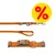 Orangefarbene Hundeleine mit Metallkarabiner und passendem Halsband. Gelbes Rabatt-Symbol mit rotem Prozentzeichen sichtbar. Orangefarbene Hundeleine mit Metallkarabiner und passendem Halsband. Gelbes Rabatt-Symbol mit rotem Prozentzeichen sichtbar.