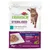Natural Trainer Sterilised with codfish, chunks in gravy for adult cats, 85g. With cranberry extract and pea fibre. Visible text: senza colourants, preservatives, flavours.