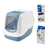 Set Toilette azzurro/bianco + 2 filtri extra + 12 sacchetti