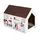 L 58 x B 36 x H 41 cm - XL-Kattenhuis Home incl. Krabplank - Winter