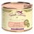 Boîte Terra Canis pour chiens, dinde avec brocoli, poire et pommes de terre, sans gluten, 100 % qualité alimentaire, 100 % naturel. Texte en allemand visible sur l’étiquette.