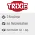 TRIXIE. 2 Eingänge, mit Netzeinsätzen, für Hunde bis 5 kg