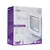 Microchip pet door packaging showing features: curfew mode, selective entry, stores up to 32 microchips, battery operated, suitable for doors, glass or walls, three-year guarantee.
