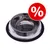 Comedero de acero inoxidable con base antideslizante y símbolo de porcentaje en círculo rojo, indicando oferta o descuento visible. Comedero de acero inoxidable con base antideslizante y símbolo de porcentaje en círculo rojo, indicando oferta o descuento visible.