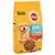 Bag labelled Adult with natural ingredients, beef and vegetables, showing kibble pieces and icons for health benefits. Weight 12kg. 100% complete.