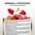 Tekst na engleskom: MINIMALLY PROCESSED, 100% recognizable ingredients. Sastav: tuna 55%, orada 4%, riža 15%. Prikaz komadića sirove ribe iznad pakiranja s deklaracijom.