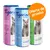 Tigerino Refresher Cat Litter Refresher, envases rosa, azul y verde con imagen de gato. Texto visible: 'Oferta de prueba', 'with baby powder scent', 'with fresh cotton scent', 'with spring meadow scent'. Tigerino Refresher Cat Litter Refresher, envases rosa, azul y verde con imagen de gato. Texto visible: 'Oferta de prueba', 'with baby powder scent', 'with fresh cotton scent', 'with spring meadow scent'.