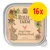 Rosie’s Farm Playful Dinner Chicken & Trout KITTEN, recette sans céréales, lot de 16 barquettes visibles sur l’emballage. Rosie’s Farm Playful Dinner Chicken & Trout KITTEN, recette sans céréales, lot de 16 barquettes visibles sur l’emballage.
