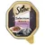 Sheba Selection in Sauce, с кусочками телятины, 85 г. На упаковке изображена серая кошка и поданная еда.
