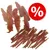 Image showing two types of dried meat treats with a red percentage discount symbol, indicating a special offer or promotion on these products. Image showing two types of dried meat treats with a red percentage discount symbol, indicating a special offer or promotion on these products.