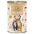 GranataPet DeliCATessen телешко PUR пастет. Произведено в Германия, без зърнени храни, нарови семена, сьомгово масло, зеленоуста мида. Илюстрация на две котки с пеперуди.