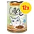 Catz finefood with duck & liver, 400 g, confezione da 12. Testo visibile: Deliciously juicy!, no added sugar, YUMMMMEOW! Catz finefood with duck & liver, 400 g, confezione da 12. Testo visibile: Deliciously juicy!, no added sugar, YUMMMMEOW!