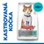 Hill's Science Plan Sterilised Cat Adult 6 months–1,6 years s tuňákem. Text: KASTROVANÁ KOČKA. Obal s obrázkem kočky a symbolem ryby.