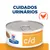 Hill's Prescription Diet c/d, cuidados urinários, lata de comida húmida com símbolo de frango visível no rótulo. Hill's Prescription Diet c/d, cuidados urinários, lata de comida húmida com símbolo de frango visível no rótulo.