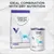 Concept for Life Veterinary Diet Renal dry food bag and wet food tin with geometric dog design, text: Ideal combination with dry nutrition