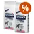 Duas embalagens de ração Advance Veterinary Diets Atopic Medium-Maxi with Trout, 12 kg cada, com selo de desconto percentual visível no canto superior direito. Duas embalagens de ração Advance Veterinary Diets Atopic Medium-Maxi with Trout, 12 kg cada, com selo de desconto percentual visível no canto superior direito.