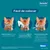 Instrucciones para colocar el collar Seresto en gatos: pasar el extremo por las hebillas, dejar espacio de dos dedos entre collar y cuello, cortar el exceso dejando 2 cm tras la hebilla.