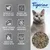 Tigerino Refresher, natuurlijke klei met actieve kool, deodorant voor kattenbakvulling, extra sterke geurabsorptie, geurvrij voor gevoelige katten, helpt klontering.