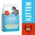 Smilla Young Sterilised 6–12 months, volaille, pour chaton stérilisé, paquet de 1 kg. Texte visible : KITTEN, POULTRY, FOOD FOR A LIFETIME.