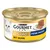 Purina Gourmet Gold Feine Paste mit Huhn, Katzenfutter in einer goldenen Dose mit Abbildung einer weissen Katze und servierter Pastete.
