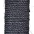 Close-up of black sisal rope, braided and sturdy.