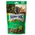 Sachet de friandises pour chien Happy Dog Soft Snack, saveur riz, pois et curcuma. Texte visible : sans sucre ajouté, recette végétarienne, pour chien adulte.