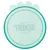 Trixie lid made of green plastic, round with paw motif on top. Suitable for sealing cans.