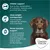 Testo in inglese: Vitality support, Ideal weight management, Renal function support. Marchio Concept for Life. Immagini di cane e simboli relativi ai benefici.