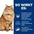 So wirkt es: Kontrollierter Phosphor- und Natriumgehalt mit Enhanced Appetite Trigger (E.A.T.) Technologie für Katzen. Angereichert mit Omega-3-Fettsäuren aus Fischöl und essentiellen Aminosäuren.