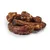 Dried meat pieces, brown and crispy, likely as a snack or chew for pets.