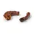 Two dried duck necks as natural chew treats, brown colour with visible texture.