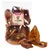 Dibo orejas de cerdo, 100% secadas suavemente, 10 unidades. Snack masticable natural para perros en envase transparente.