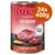 Rocco Senior Lamm mit Hirse, 24x400g, leicht verdaulich, Dose mit Fleischstücken und Hirse abgebildet, Aufschrift: Easy to digest, Lamb with millet.