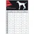 Tabella delle taglie per Rukka Pets Hayton Eco Raincoat: lunghezza del dorso, circonferenza del collo e del torace in cm e pollici per le taglie da 25 a 65.