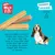 Misfits Nasher Sticks, chicken and beef flavour, are low fat chews that help keep teeth clean by reducing plaque and tartar build-up. Image shows treats and product description.