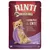 RINTI GOLD Huhn pur & Ente, mini 100g. Čisté kuře a kachna. feinstückig, fettreduziert, leicht verträglich. Obal s obrázkem psa.